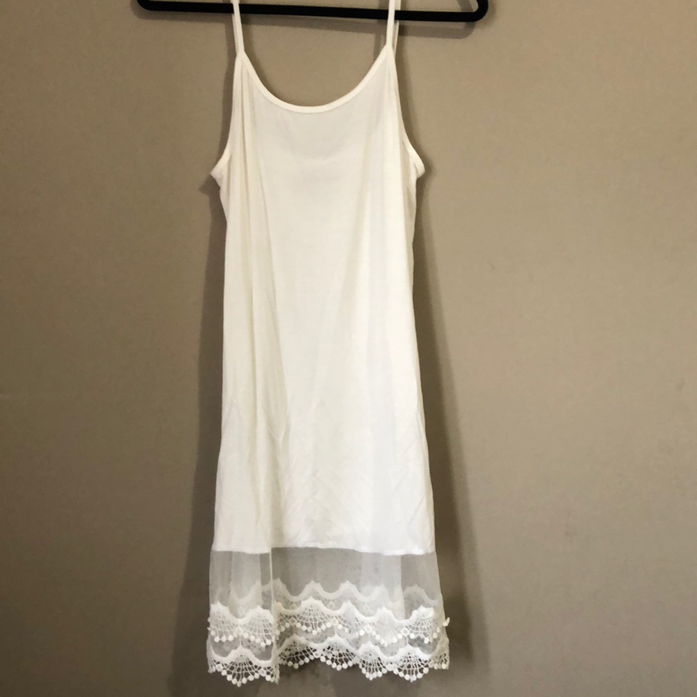 White and Lace Slip Dress / Tunic